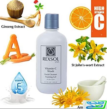 غسول فيتامين سي من ريكسول Rexsol Vitamin C Wash Facial Cleanser