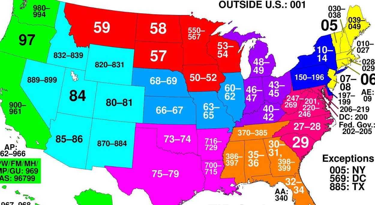 what is the lowest zip code