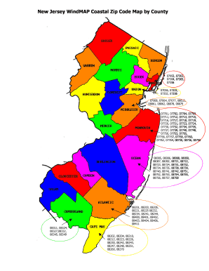 new jersey zip code map