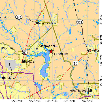 huffman tx population