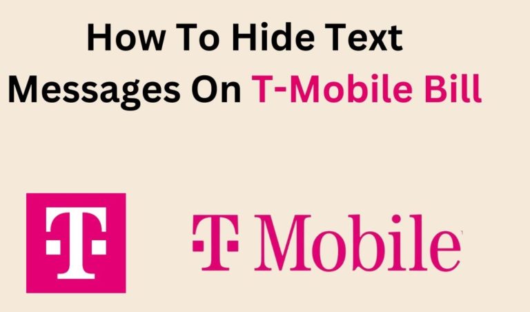 how to hide text messages on t-mobile bill