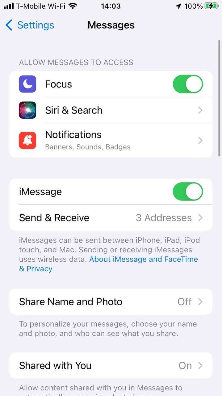 does imessage show on phone bill