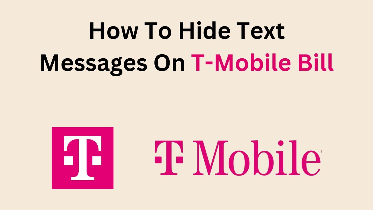 how to hide text messages on t-mobile bill?