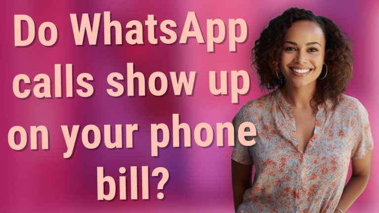 do messages on whatsapp show on phone bill