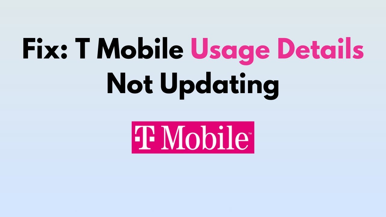 t-mobile usage details not working