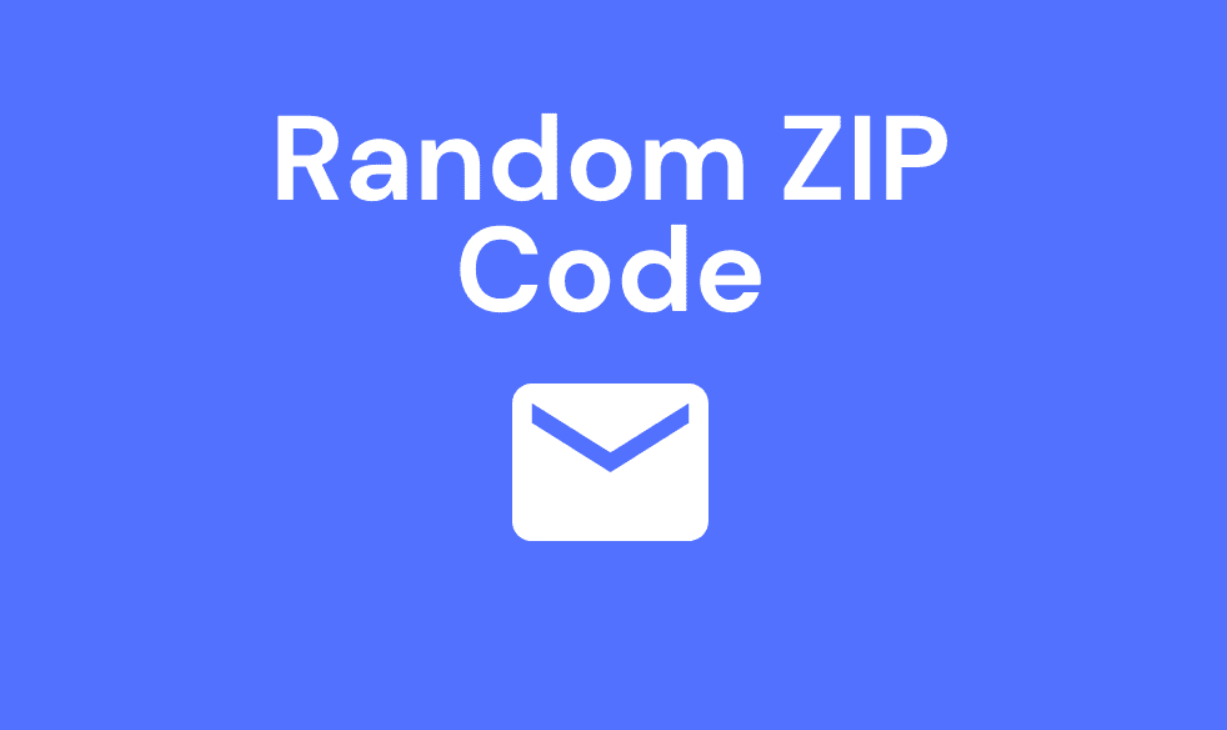 random zip code generator