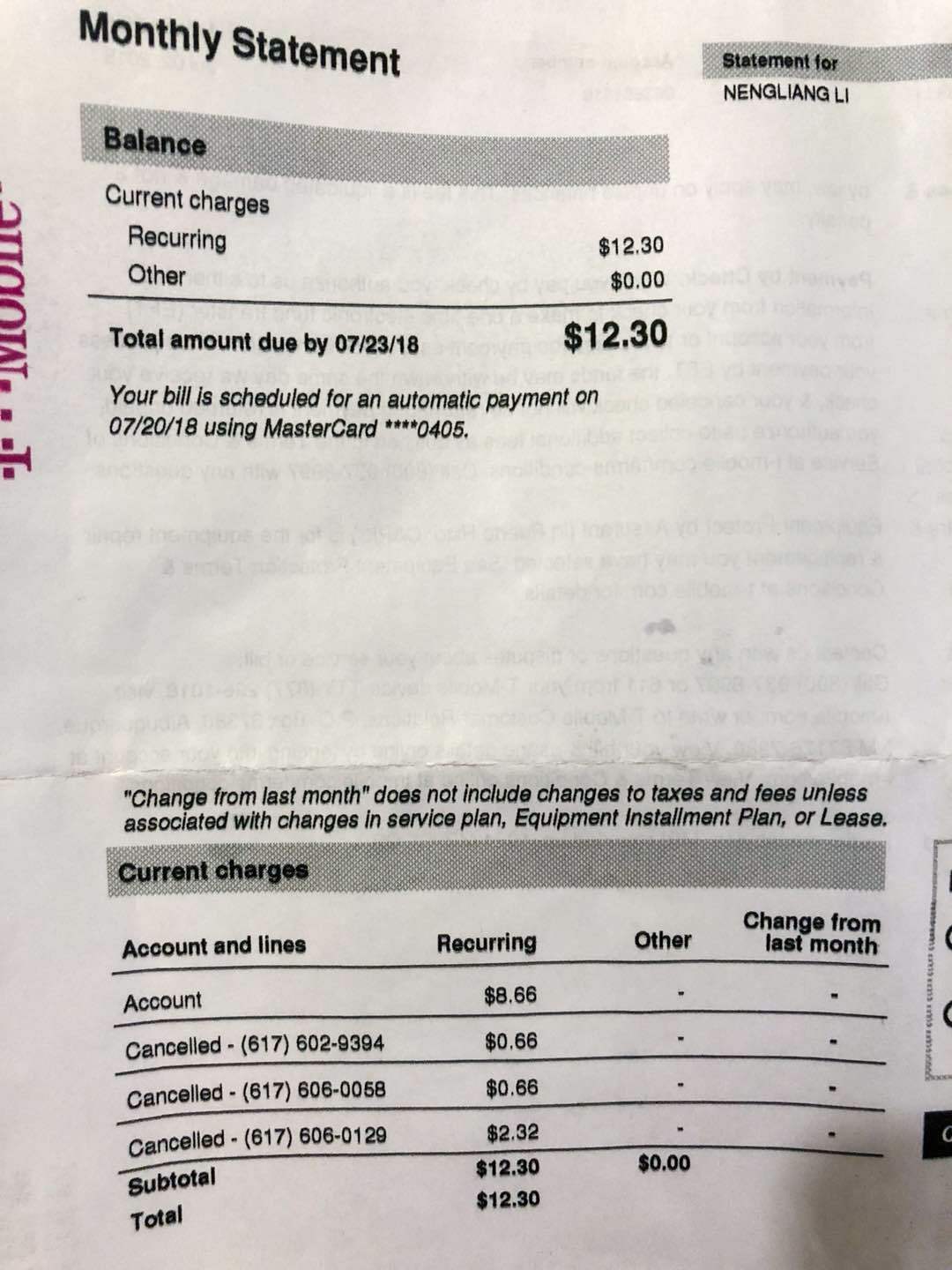 tmobile billing