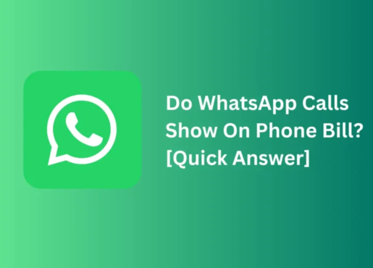 does whatsapp show on phone bill