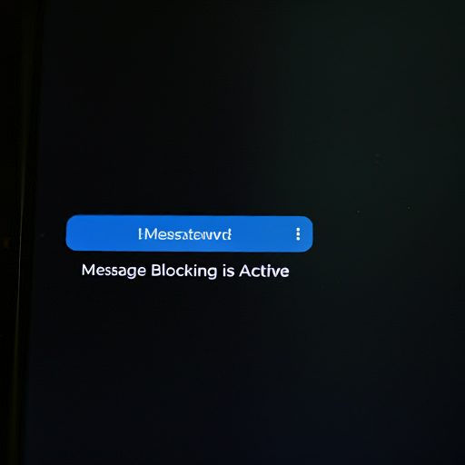 message blocking is active