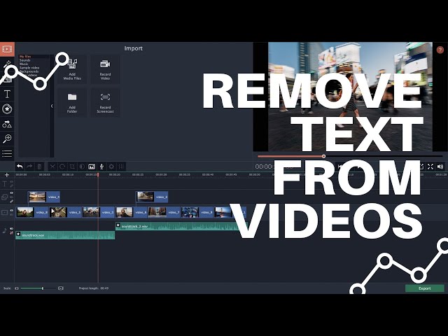 how to remove text from video