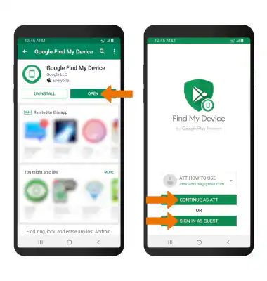 att find my device