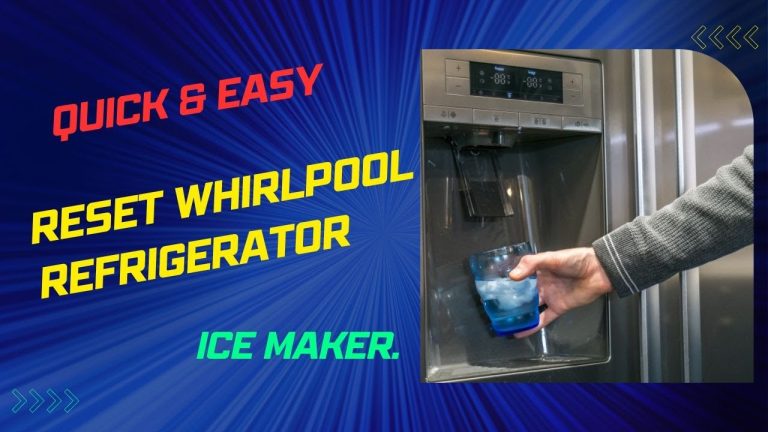 how to reset whirlpool ice maker