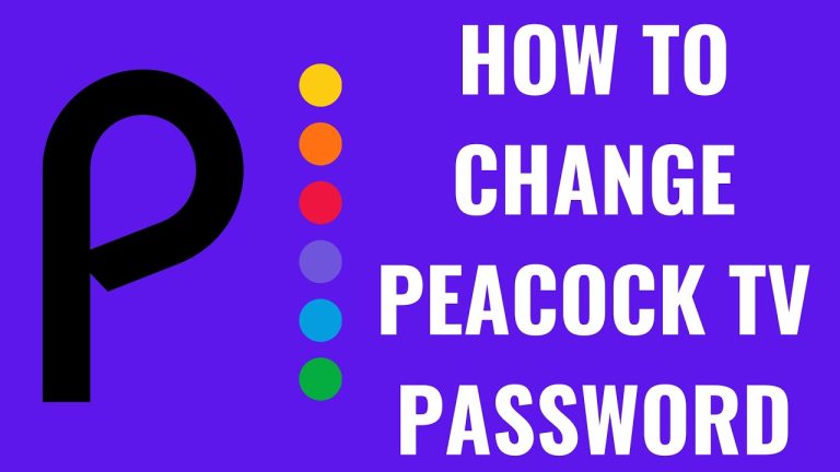 peacock password requirements