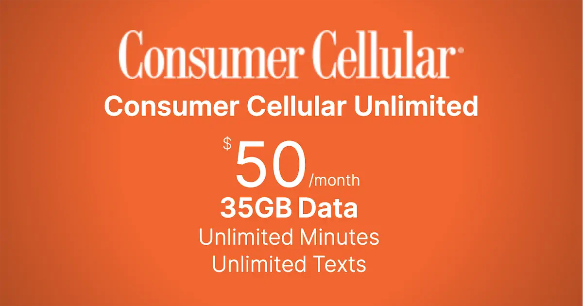 Consumer Cellular postpaid plans