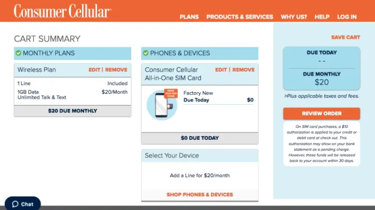 find consumer cellular