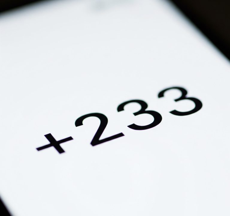 +233 code
