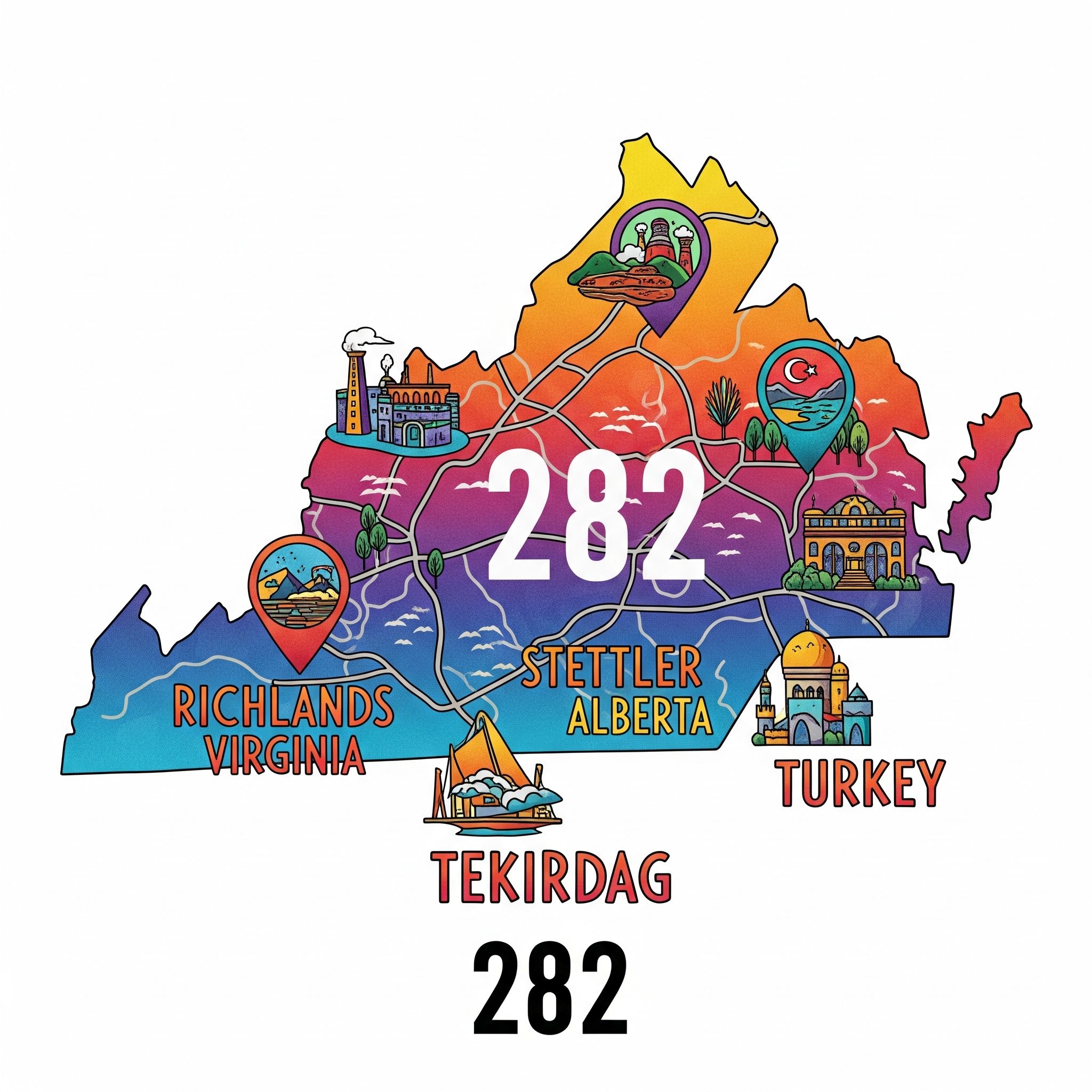 282 area code
