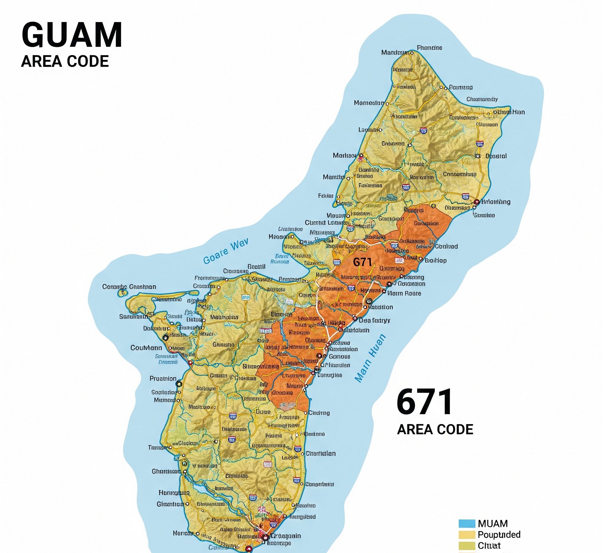 671 area code