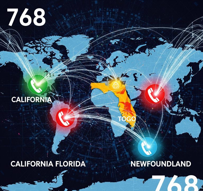 768 area code