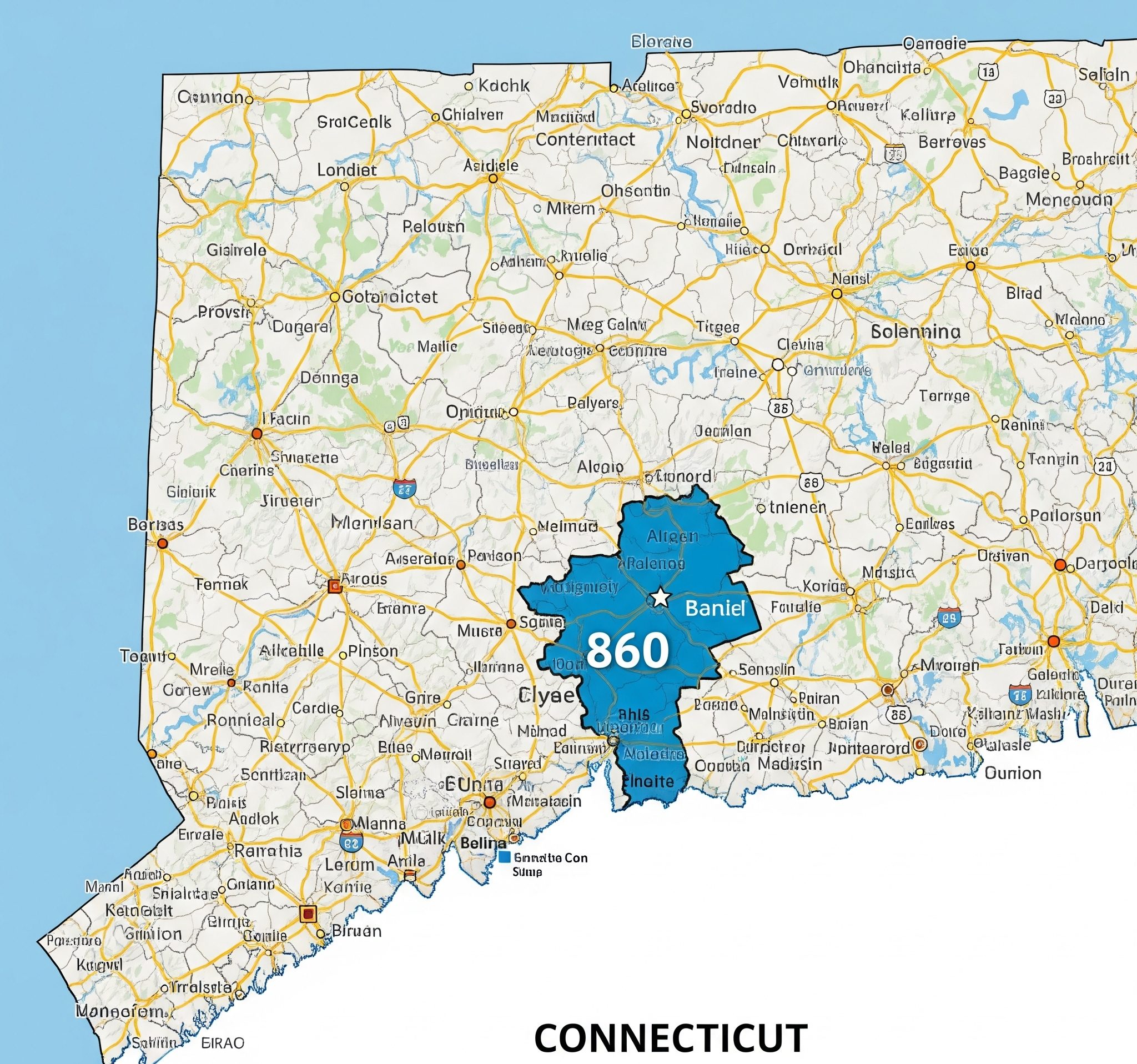 860 area code