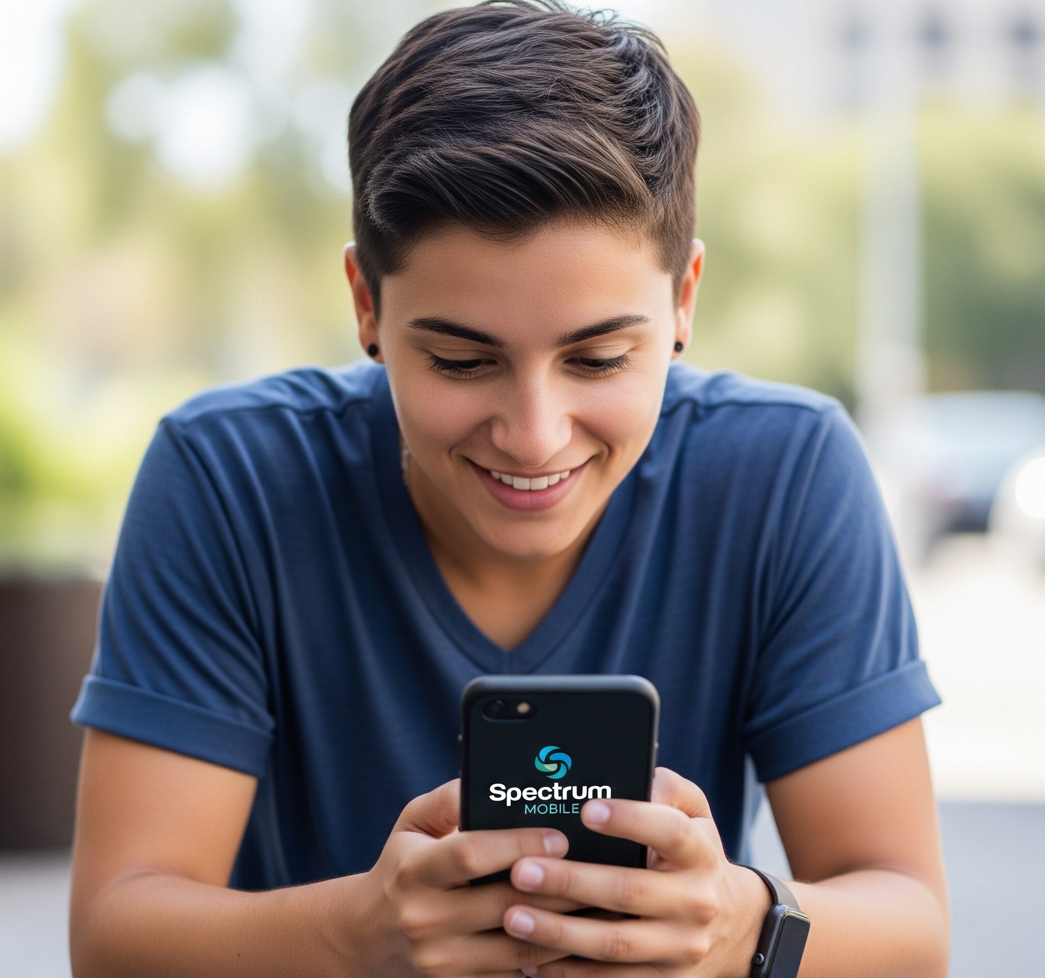 can you read text messages on spectrum mobile