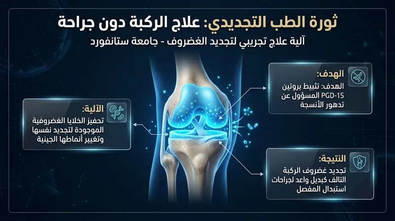 وداعاً لعمليات استبدال المفاصل: اكتشاف طبي مذهل يجدد